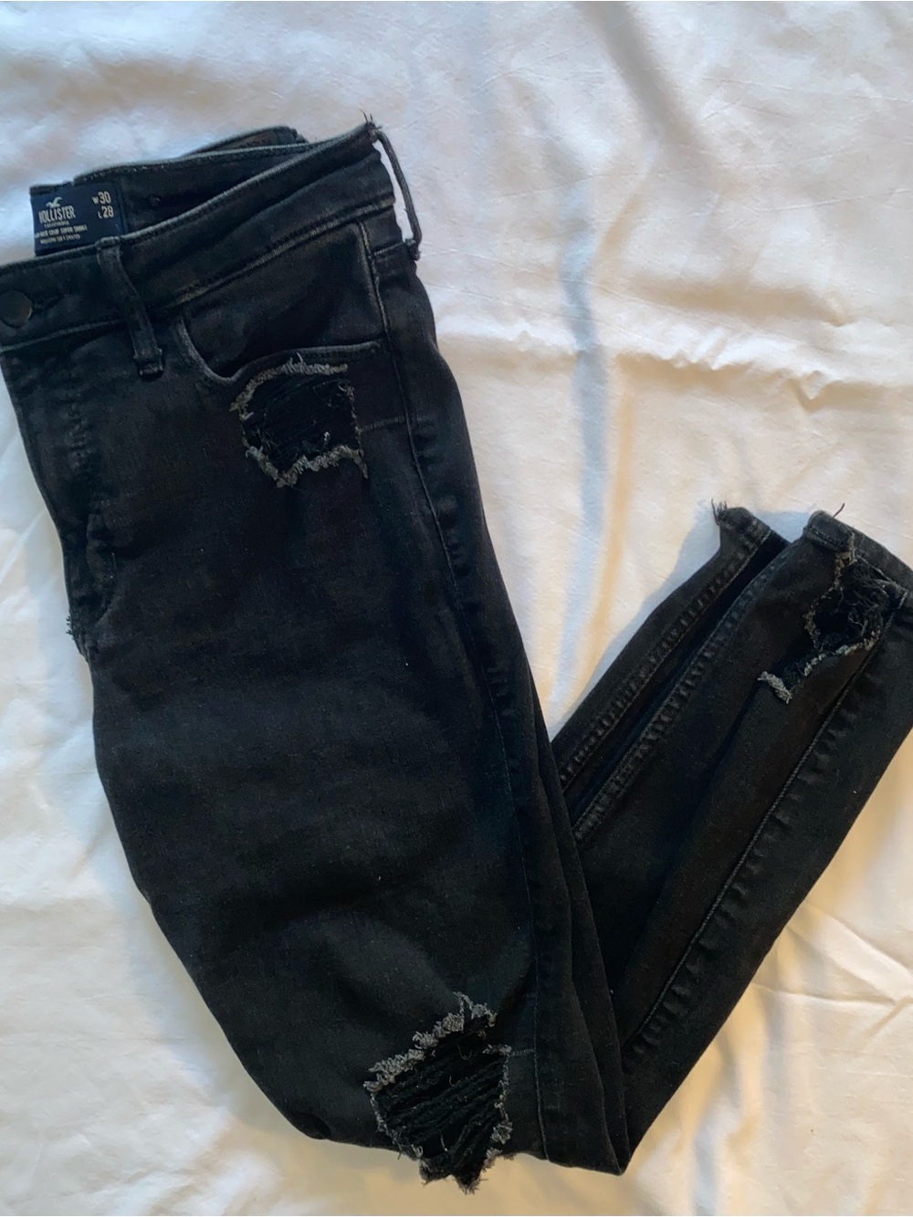 Hollister Black Ripped Skinny Jeans